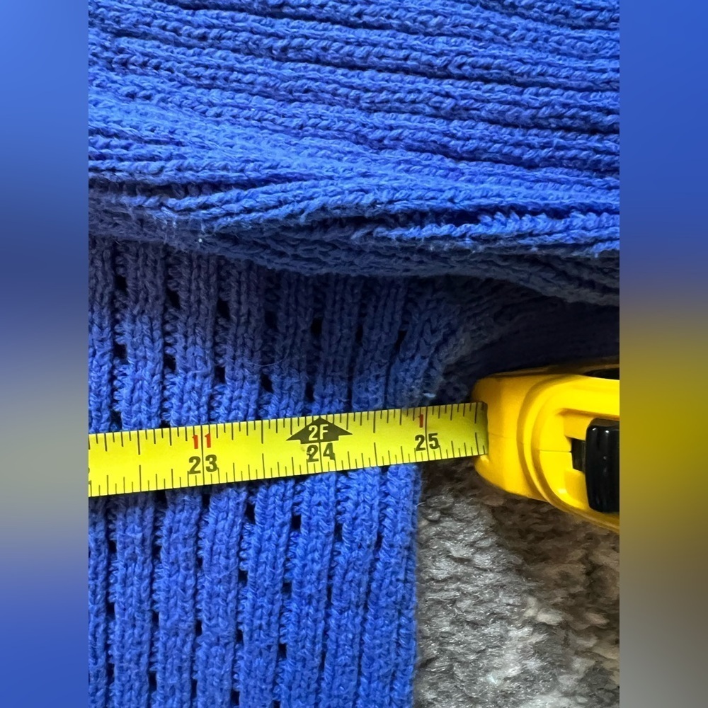 On 34th brand Cozy Blue Knit Sweater size XL - Picture 9 of 9
